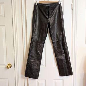 Banana Republic Black Leather Pants (Size 4)